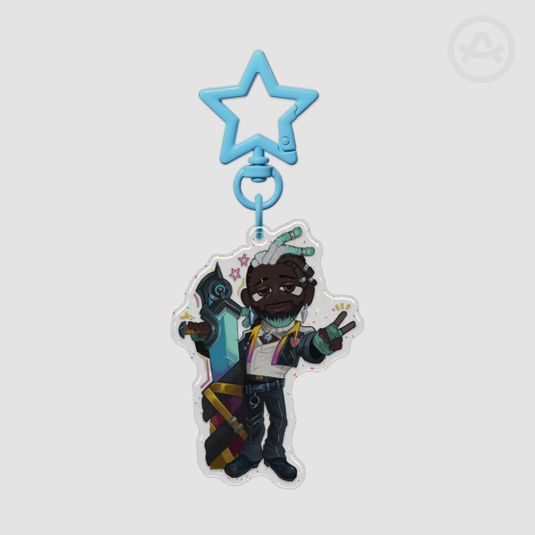 K'Sante Epoxy Glitter Acrylic Keychain