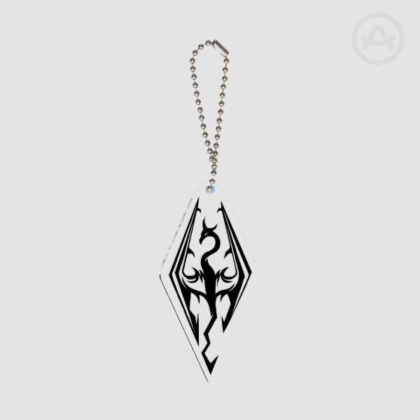Skyrim Logo Keychain