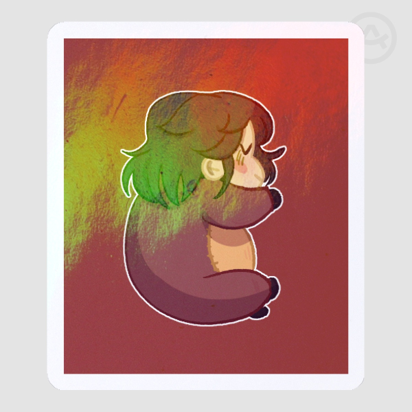 Fat Baby Higgs Rainbow Sticker