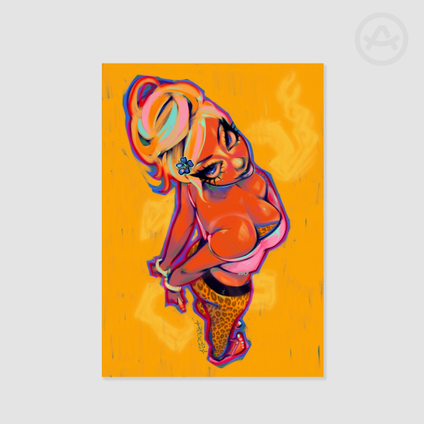 Smoking Gyaru - Poster Print