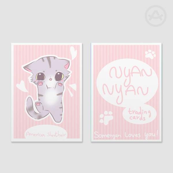 NYANNYAN American Shorthair Cat Trading Card