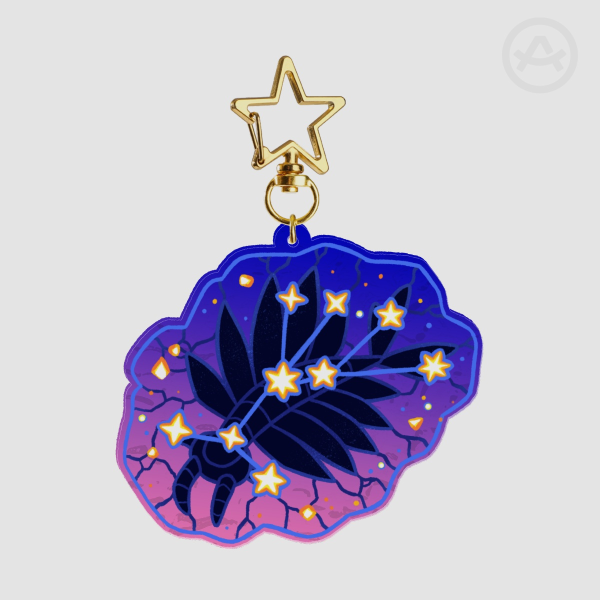 Anomalocaris Constellation Coloured Edge Keychain