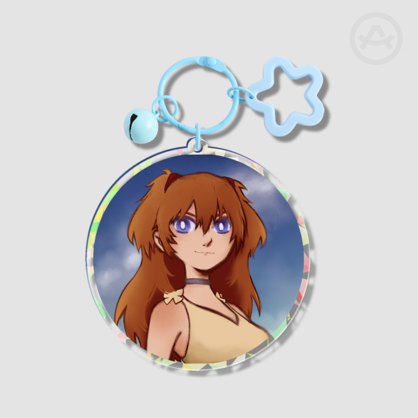 Asuka Round Acrylic Keychain