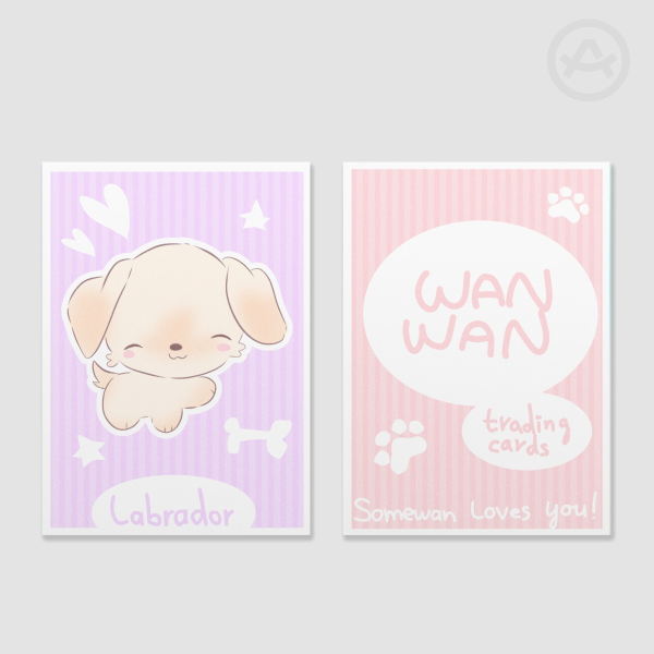 WANWAN Labrador Dog Trading Card