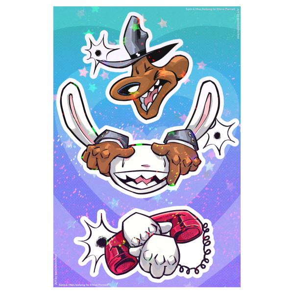 Sam & Max | Sticker Sheet \ 1