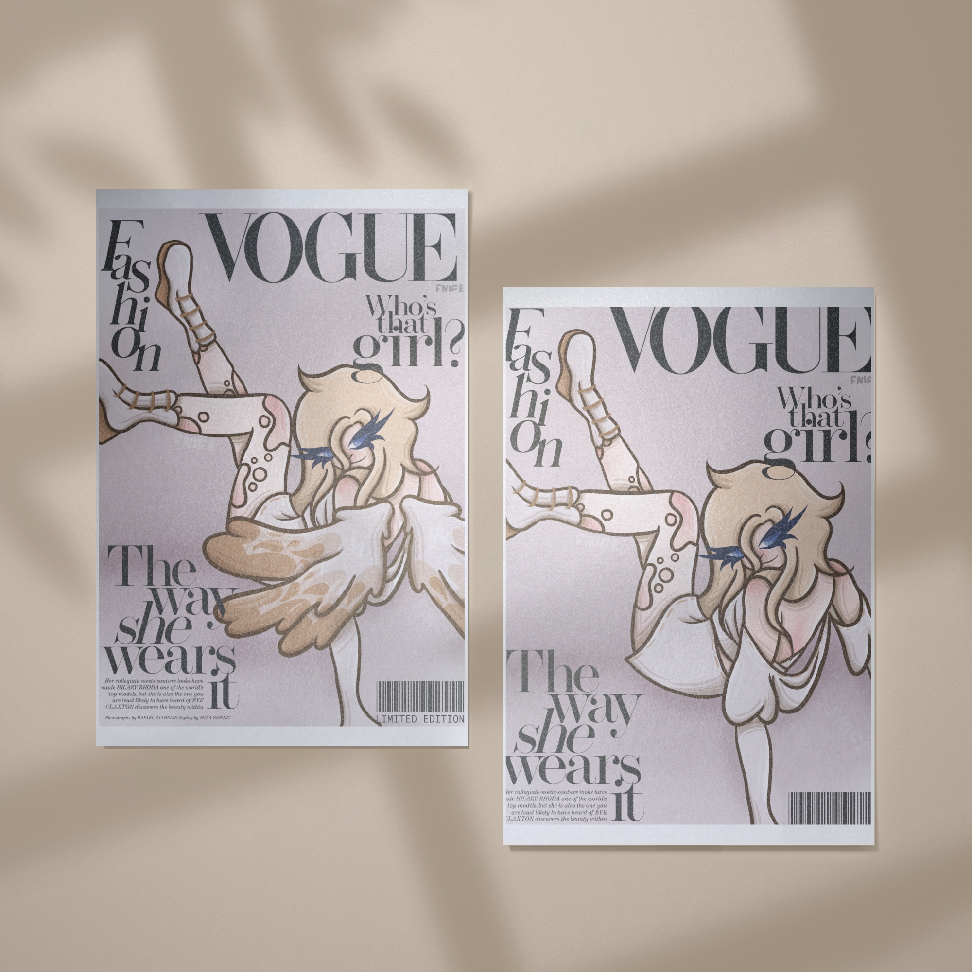 Anioł Vouge Print!