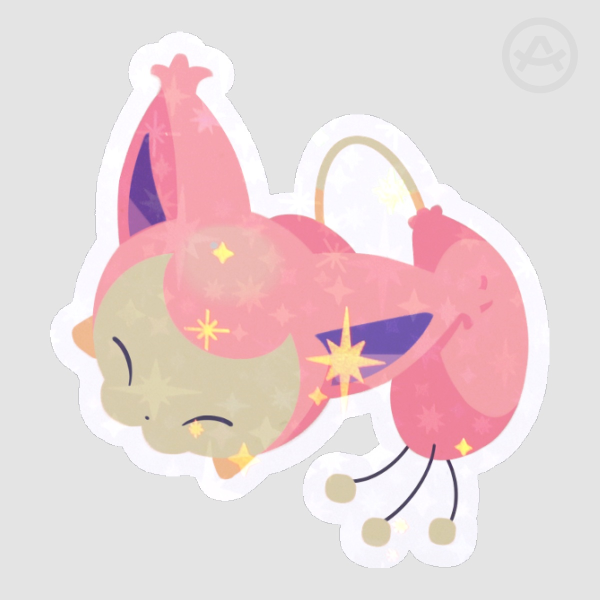 Kitty white sticker