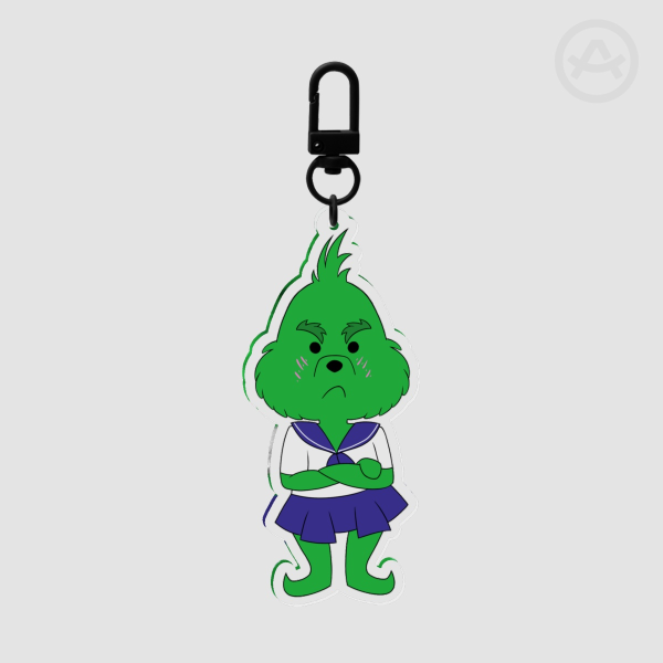 Tsundere Grinch Acrylic Keychain