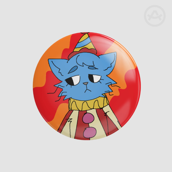 Nilly the Cat Round Badges (Button Pins)