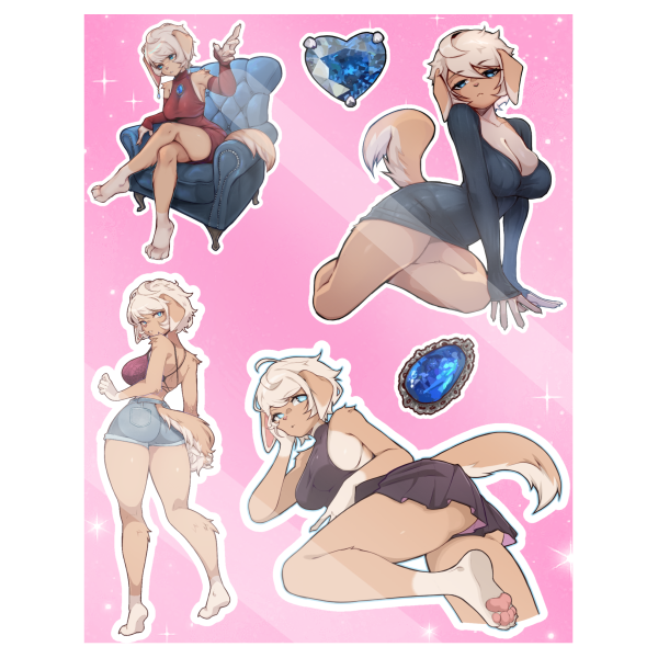 Vao Collection | Glossy Coated Paper Stickers Sheet