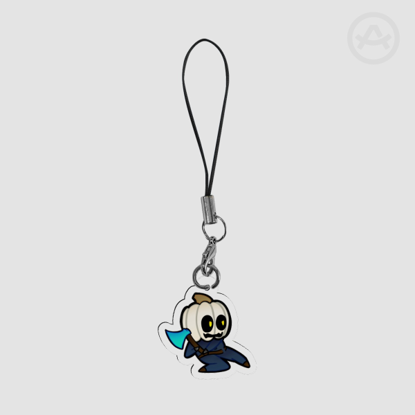 White Pumpkin Phone charm