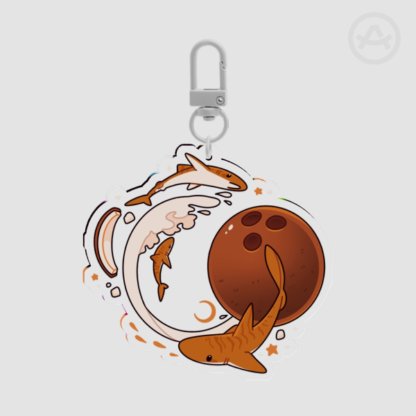 Coconut shark Keychain