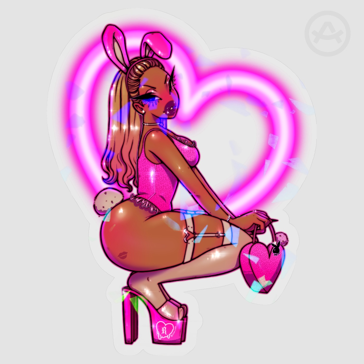 Somebunny's Sweetheart - Clear Holo Sticker