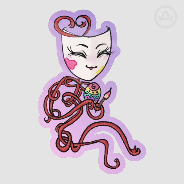 Gangle Easter Themed Sticker