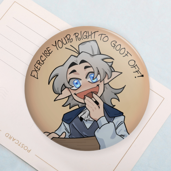 [ TPM ] Hyrsam Silly Goofy Button Pin
