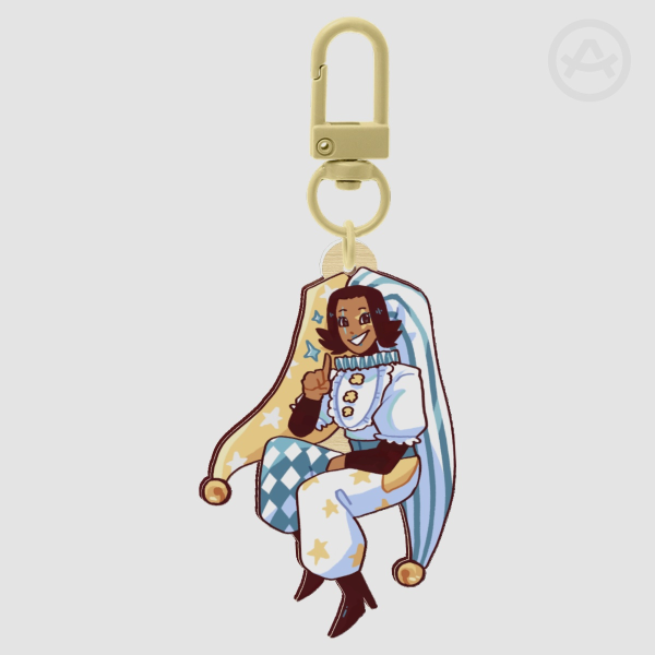 Wood Keychain "One"