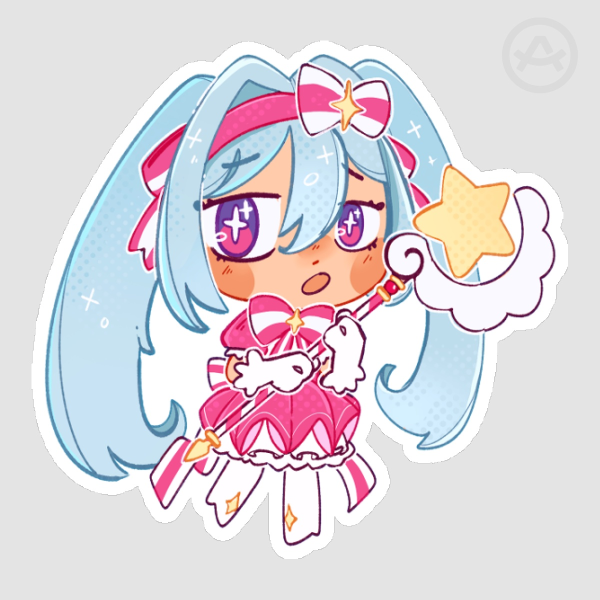 Retry Now Miku Sticker