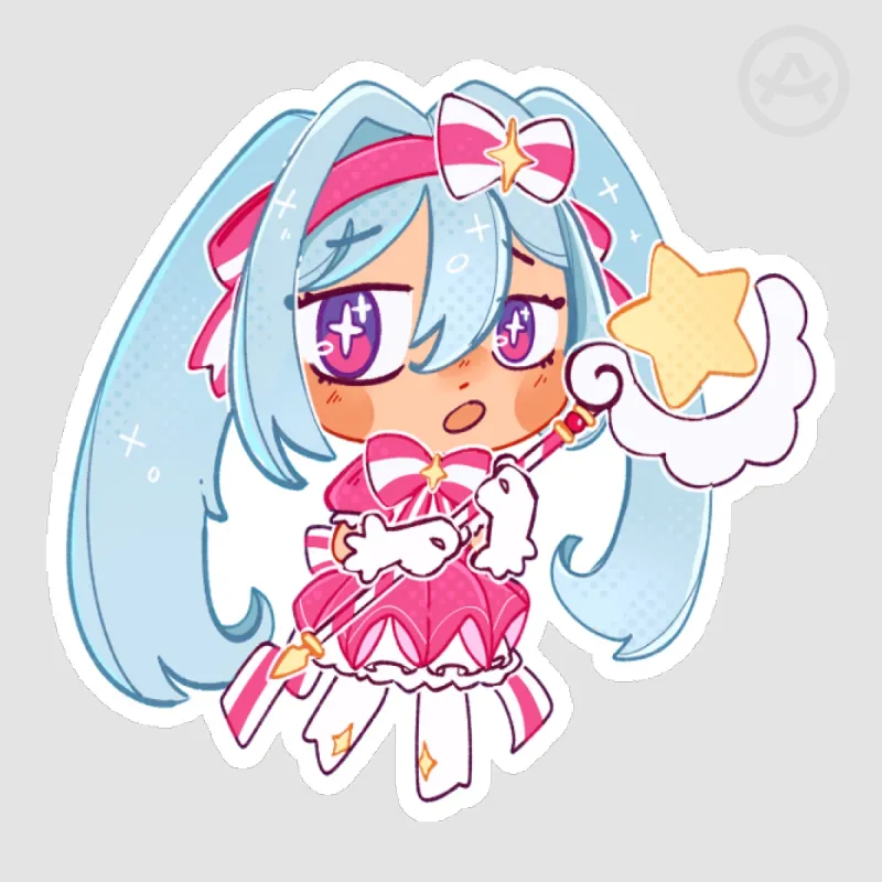 Retry Now Miku Sticker by Kamy River - ACGGOODS