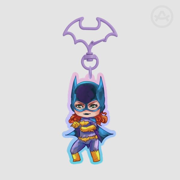 Batgirl - Colored Edge Acrylic Keychains