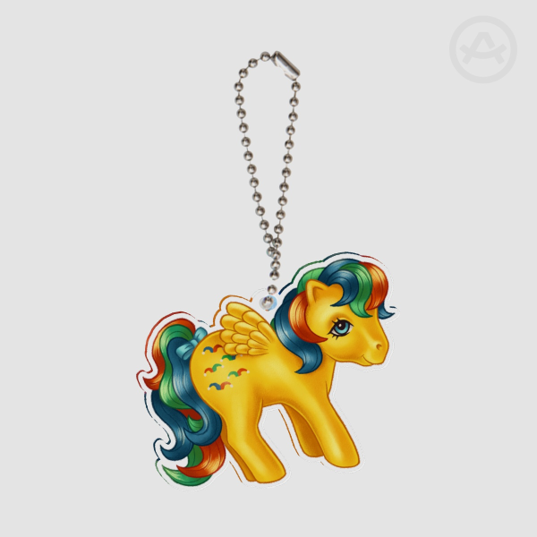 Retro Styled Pony Keychain