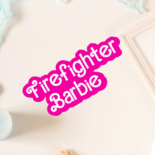 Firefighter Barbie Station 19 | Die Cut Sticker