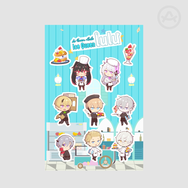 Punishing: Gray Raven Ice Queen Lulu Theme Sticker Sheet