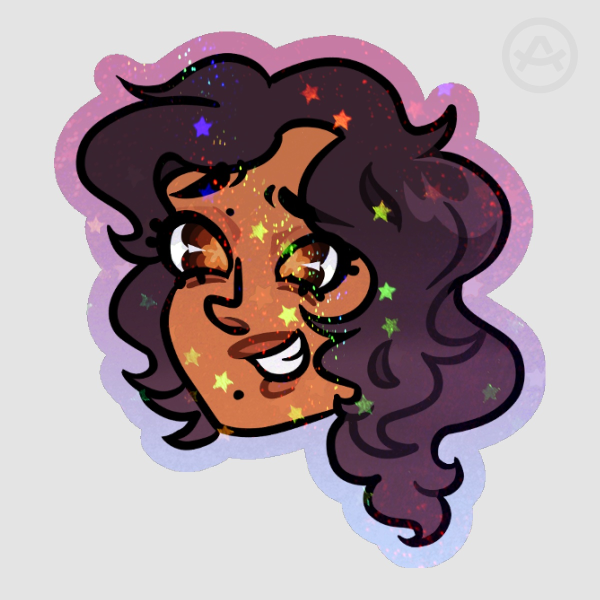 Aphmau Sparkly Head Sticker
