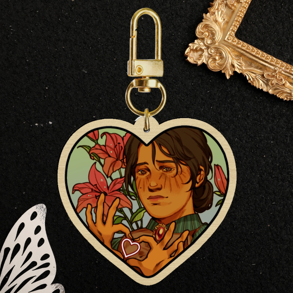 Mary Linton WOOD KEYCHAIN (RDR2)
