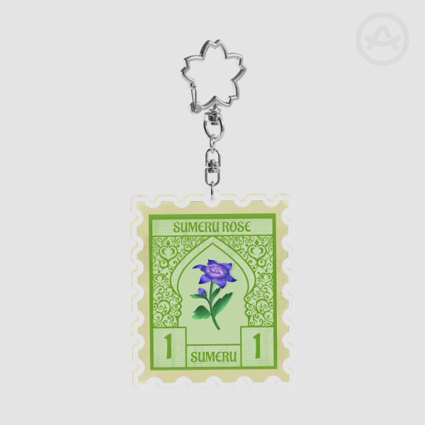 Sumeru Flower 3 Stamp - Acrylic Keychain - Genshin Impact Sumeru Rose