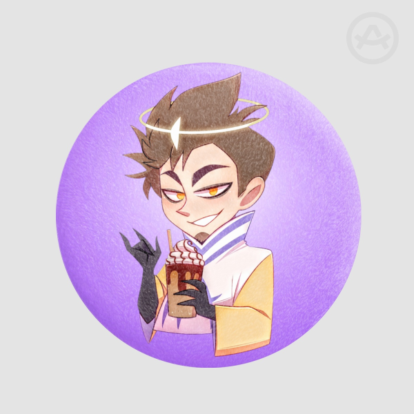 Adam Drink Plush Badge