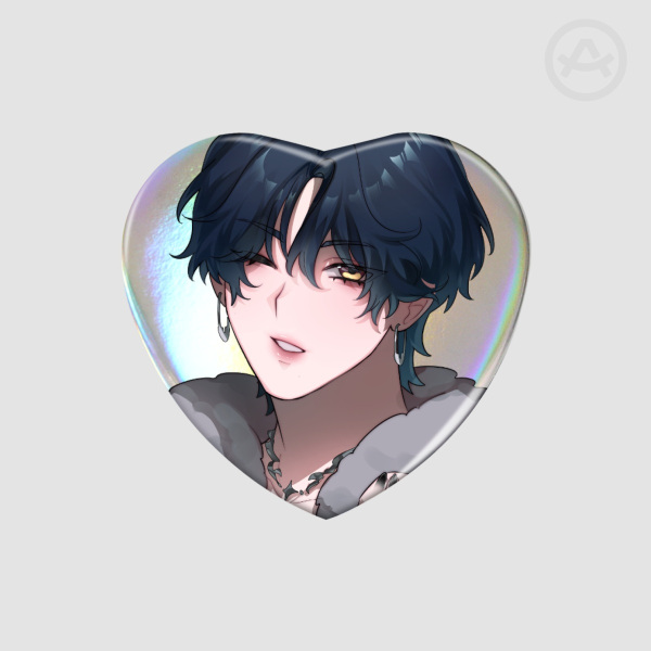 XLOV Haru Heart Holographic Badge