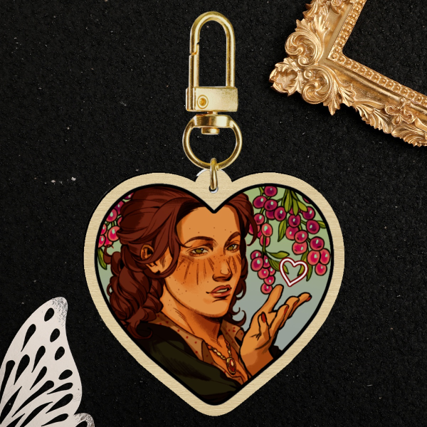 Molly O'shea WOOD KEYCHAIN (RDR2)