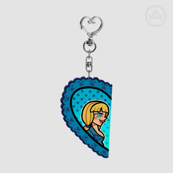 Ashley Heart Keychain