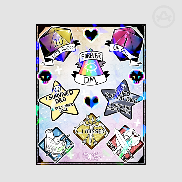 D&D Sticker Sheet