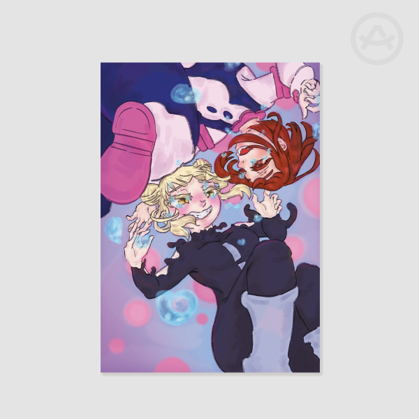 Himiko Toga + Ochaco Uraraka Fanart Poster A4