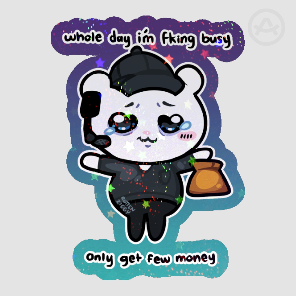 Chiikawa food service sticker