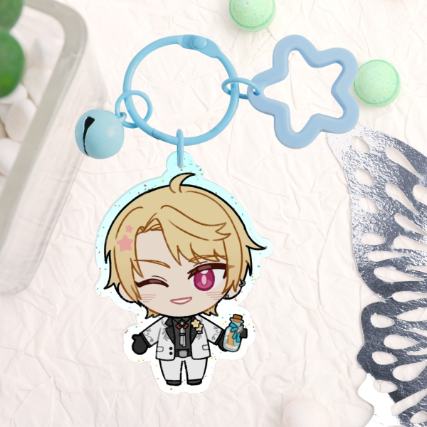 [ TKDB Fanmerch ] WOL Rui Minimini Glitter Keychain