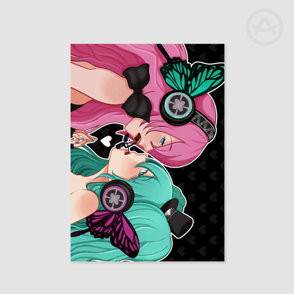 Hatsune Miku and Megurine Luka Magnet Poster Print