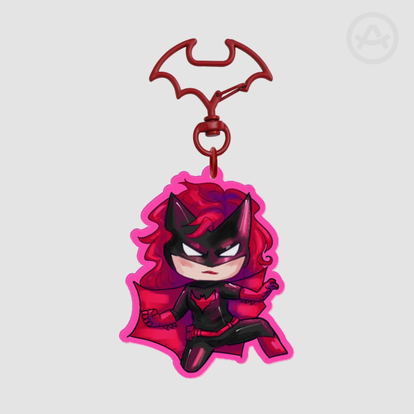 Batwoman - Colored Edge Acrylic Keychains