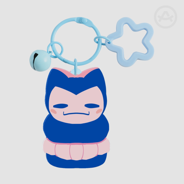 Snorlax Macaroon Keychain