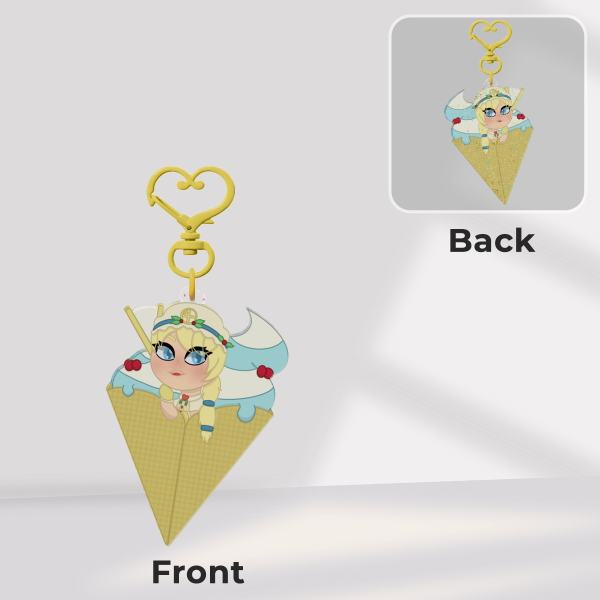 Cake invisible woman Keychains