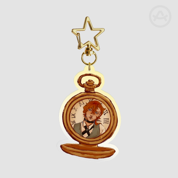 Chuuya Clock Keychain