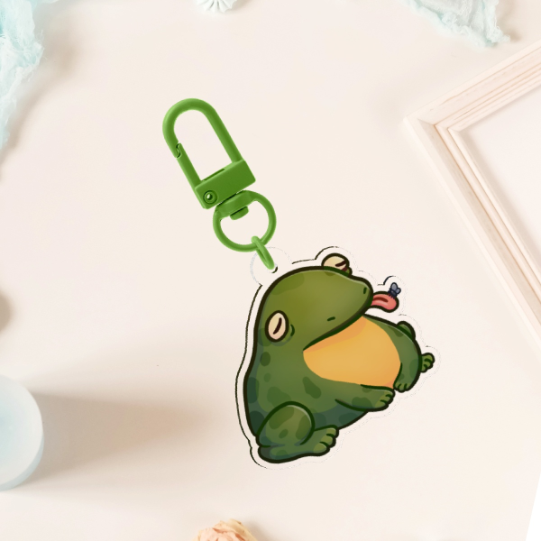 Frog Phone/Key Acrylic Keychains