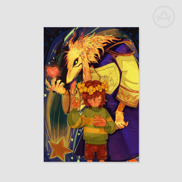 Asriel and Chara Poster Printing