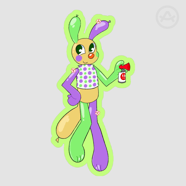 Looey Dandy's World Die Cut Sticker