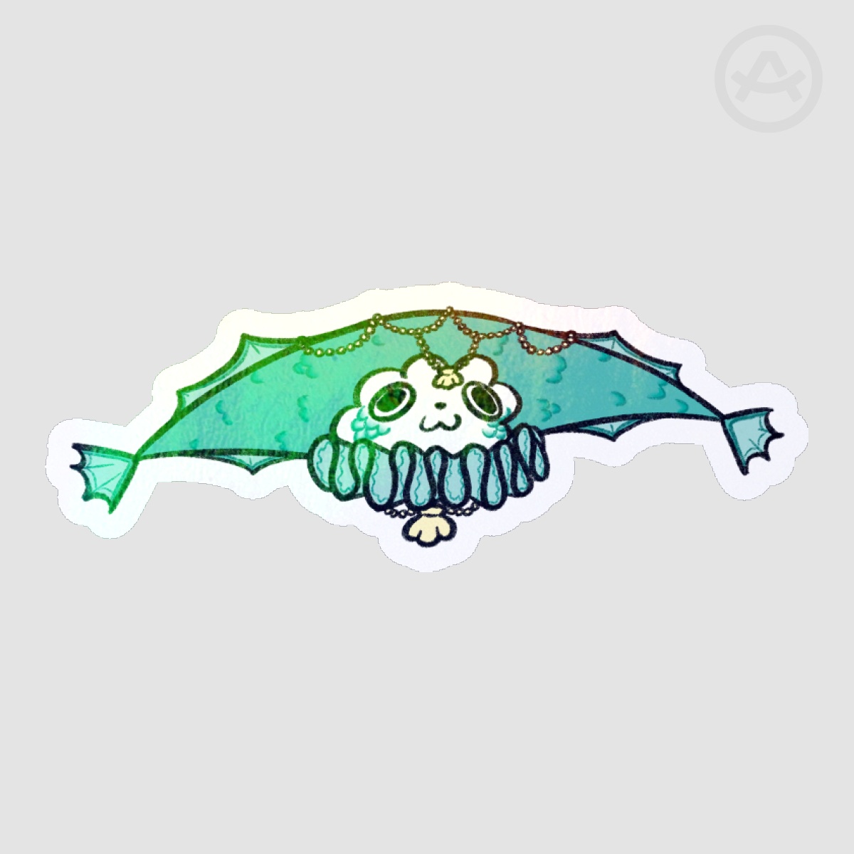 Fish Clown Cat Holo Sticker