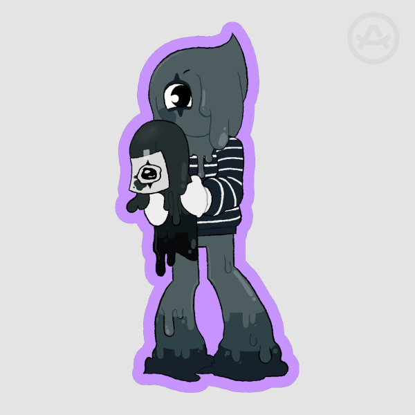 Blot Dandy's World Die Cut Sticker