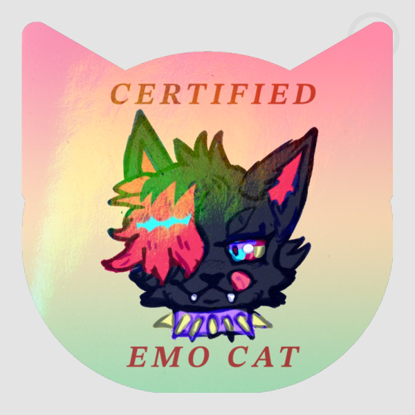Certified emo cat || Sticker