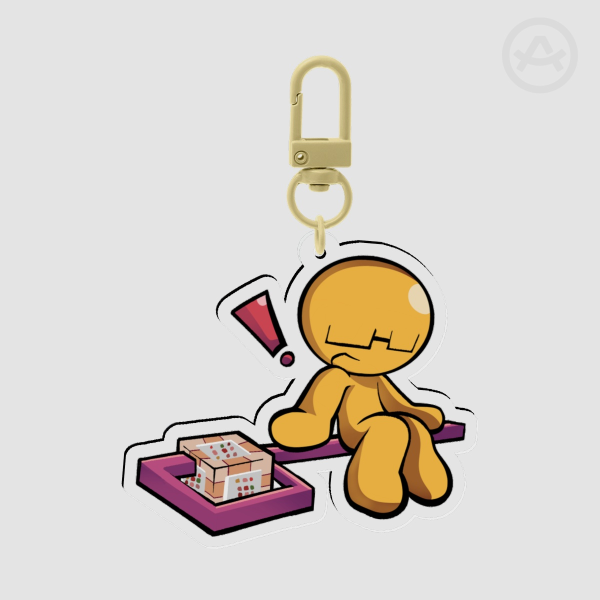 Yellow Acrylic Keychain