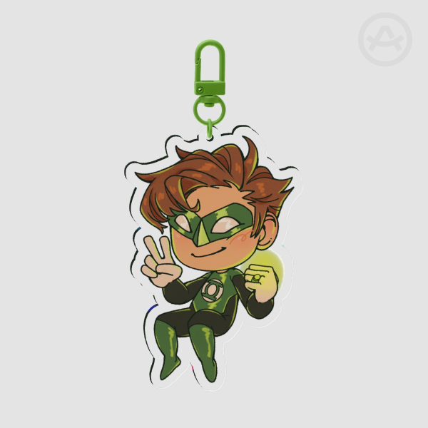 Green Lantern Hal Jordan DC Clear Acrylic Keychain